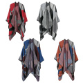 Fashion Women's Vintage Pattern Open Front Poncho Cape Shawl